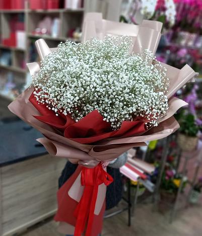 Букет цветов из: Гипсофила в Каменке Ивановской области