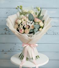 Букет цветов из:  Розы и Лизиантусы в Каменке Ивановской области