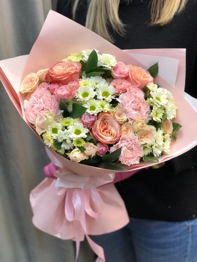 Букет цветов из: Гвоздики, Розы и Хризантемы в Каменке Ивановской области