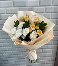 Букет цветов из:  Розы и Хризантемы в Каменке Ивановской области