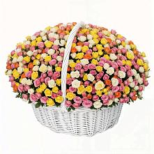 Премиум корзина Кустовых Роз в Каменке Ивановской области Премиум букет из: Розы в Каменке Ивановской области