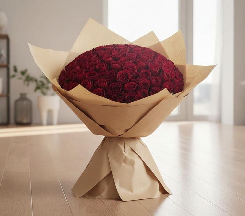 Букет 101 Красная роза в Каменке Ивановской области