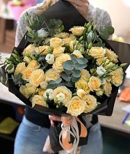 Букет цветов из:  Розы и Лизиантусы #REPLACE_PRED# Каменке Ивановской области