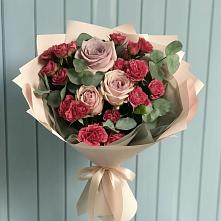 Букет цветов из:  Гвоздики и Розы в Каменке Ивановской области